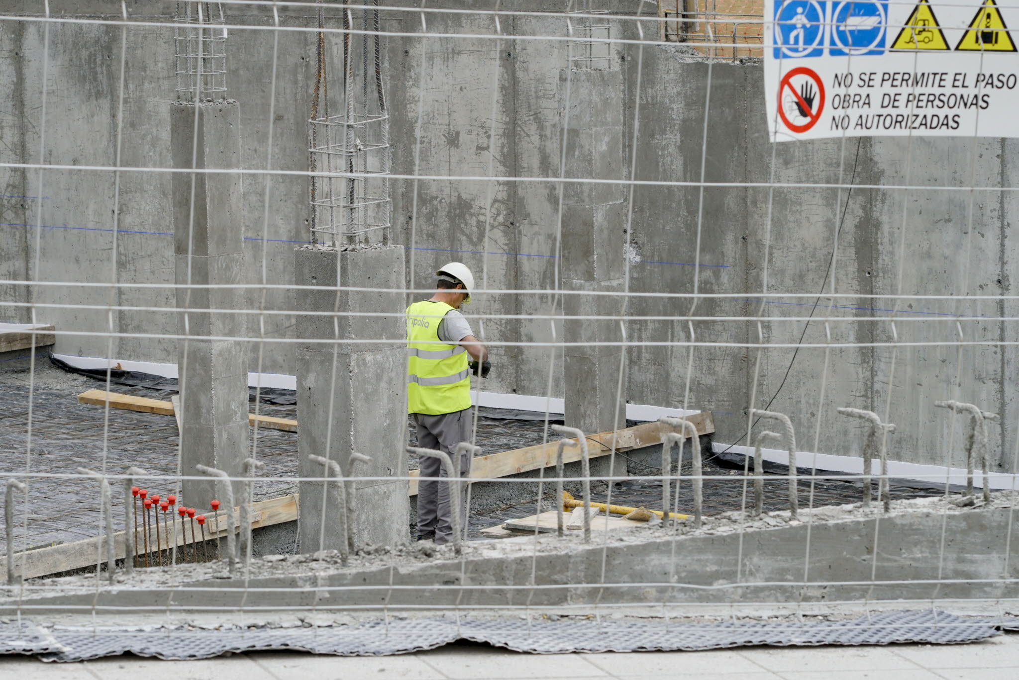 Un trabajador en Salamanca en una imagen de archivo.