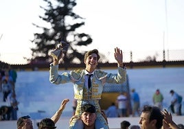 Julio Norte, tras resultar triunfador del Circuito de Novilladas de Castilla y León.