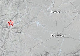 Zona del epicentro del terremoto.