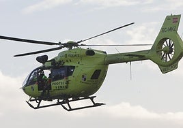 Helicóptero del Servicio de Emergencias del 112