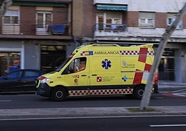 Ambulancia en la capital de Salamanca