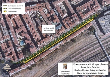 La renovación de tuberías de agua dejará el paseo de la Estación en la mitad de carriles durante un mes