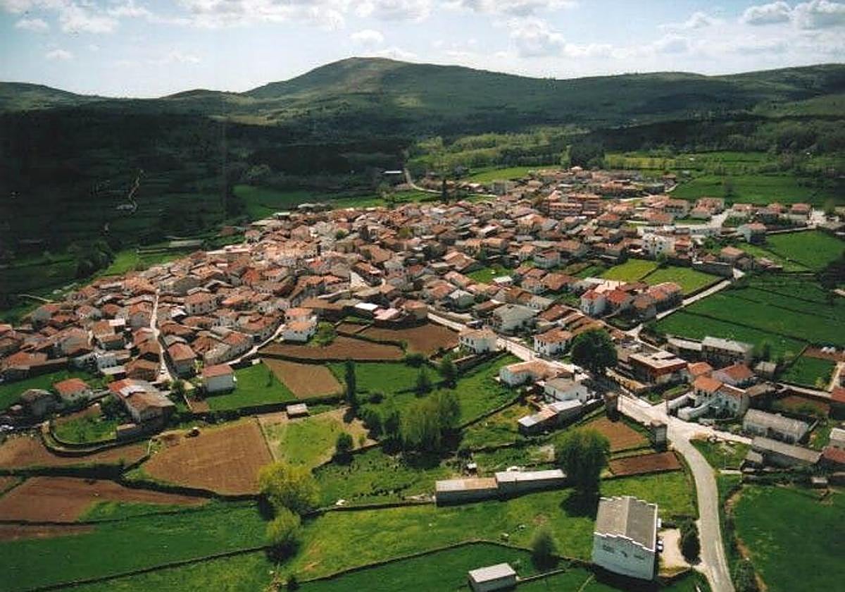 Imagen aérea de Navasfrías.