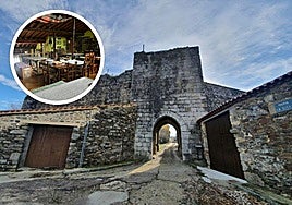 Puerta de la muralla de Monleón y establecimiento en alquiler.