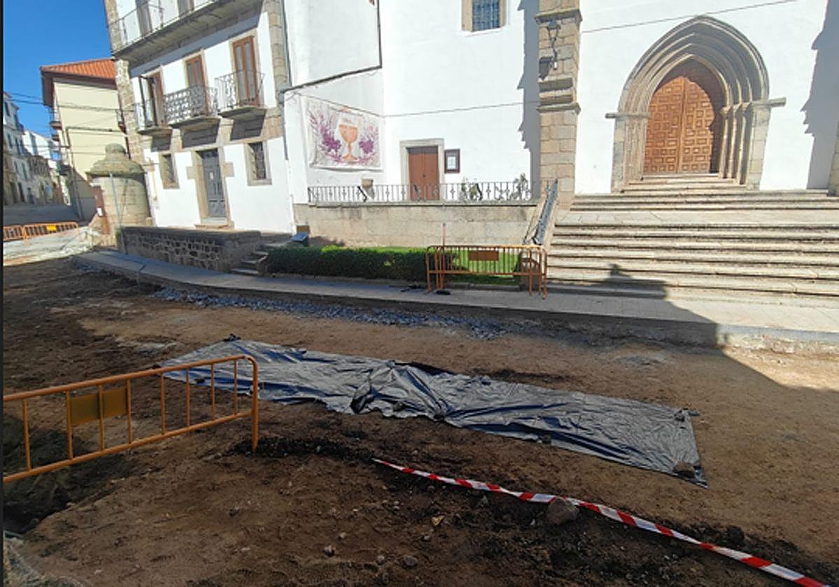 Restos óseos en las obras de la zona de San Juan.