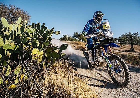 Santolino, durante la tercera etapa en Badajoz.