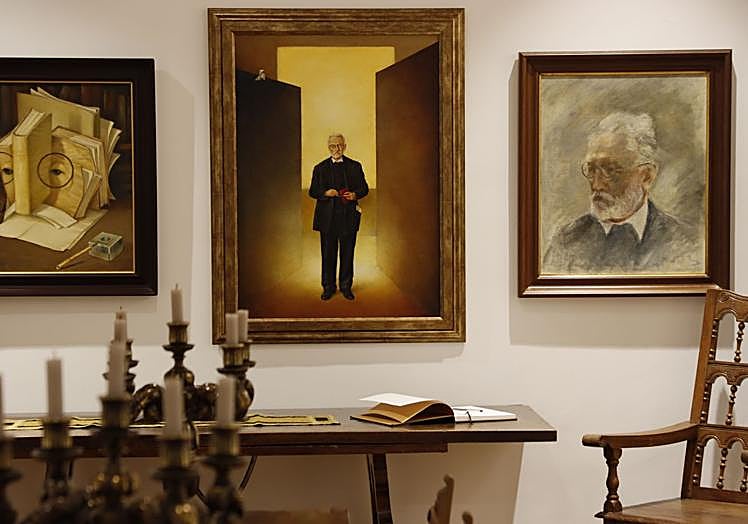 Lienzo 'El rector es expulsado de la Universidad'.