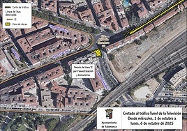 Cortado al tráfico durante cinco días el Túnel de la Televisión en Salamanca