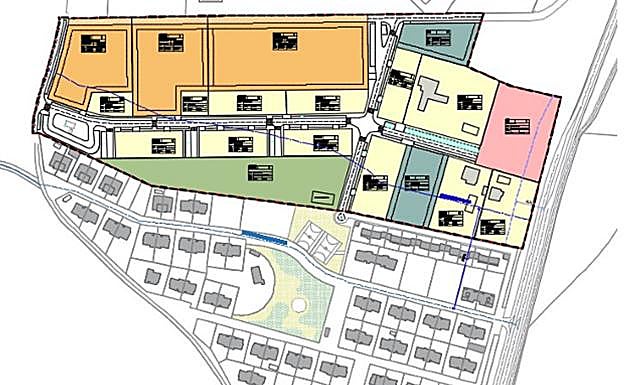 Zona de la construcción de las nuevas viviendas junto a la urbanización de Las Fuentes.