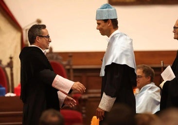 Nadal se doctora en la Universidad de Salamanca con un honoris que es «como un Wimbledon»