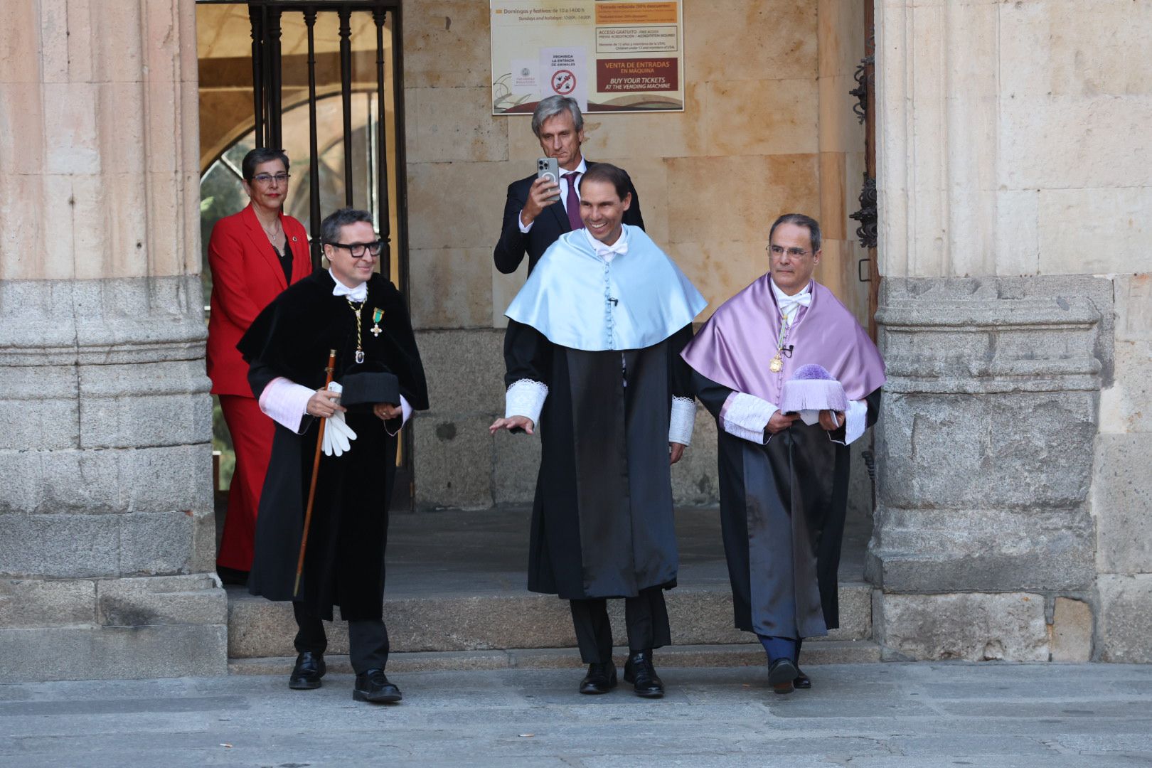 Baño de masas en Salamanca para recibir a Nadal antes de la ceremonia del &#039;Honoris Causa&#039;