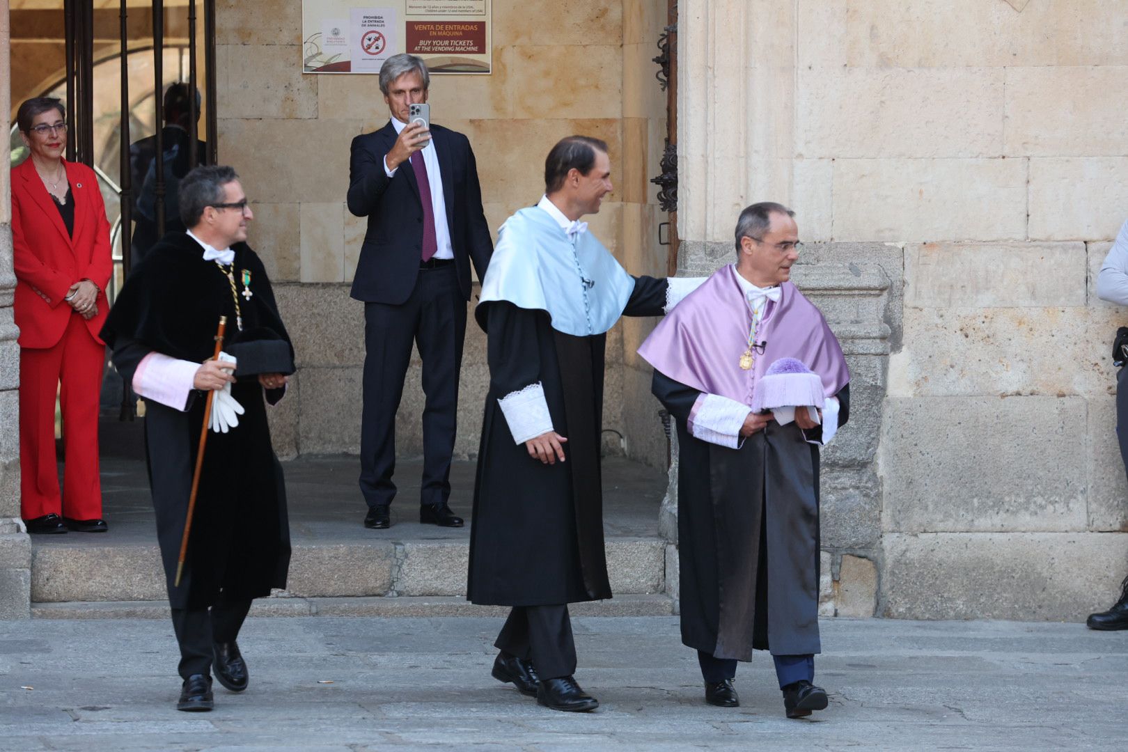 Baño de masas en Salamanca para recibir a Nadal antes de la ceremonia del &#039;Honoris Causa&#039;