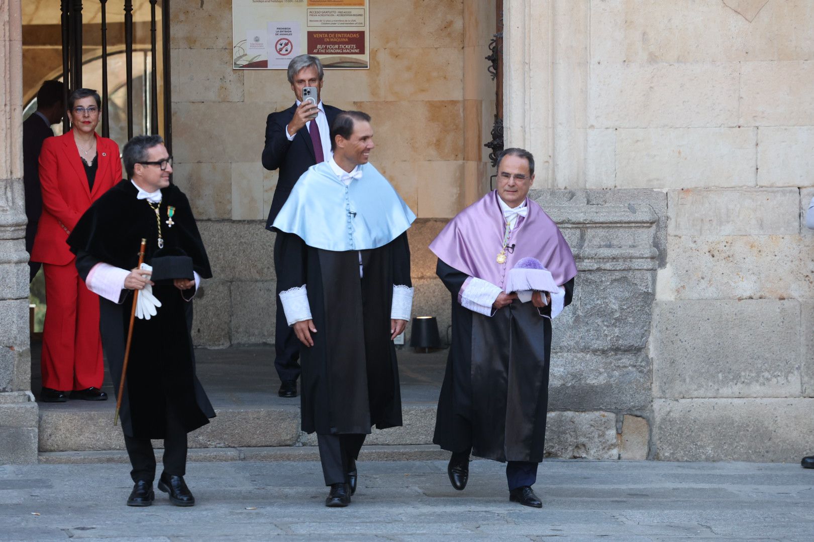 Baño de masas en Salamanca para recibir a Nadal antes de la ceremonia del &#039;Honoris Causa&#039;