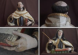 El antes y después de dos valiosas esculturas que un pueblo de Salamanca conserva del siglo de Oro