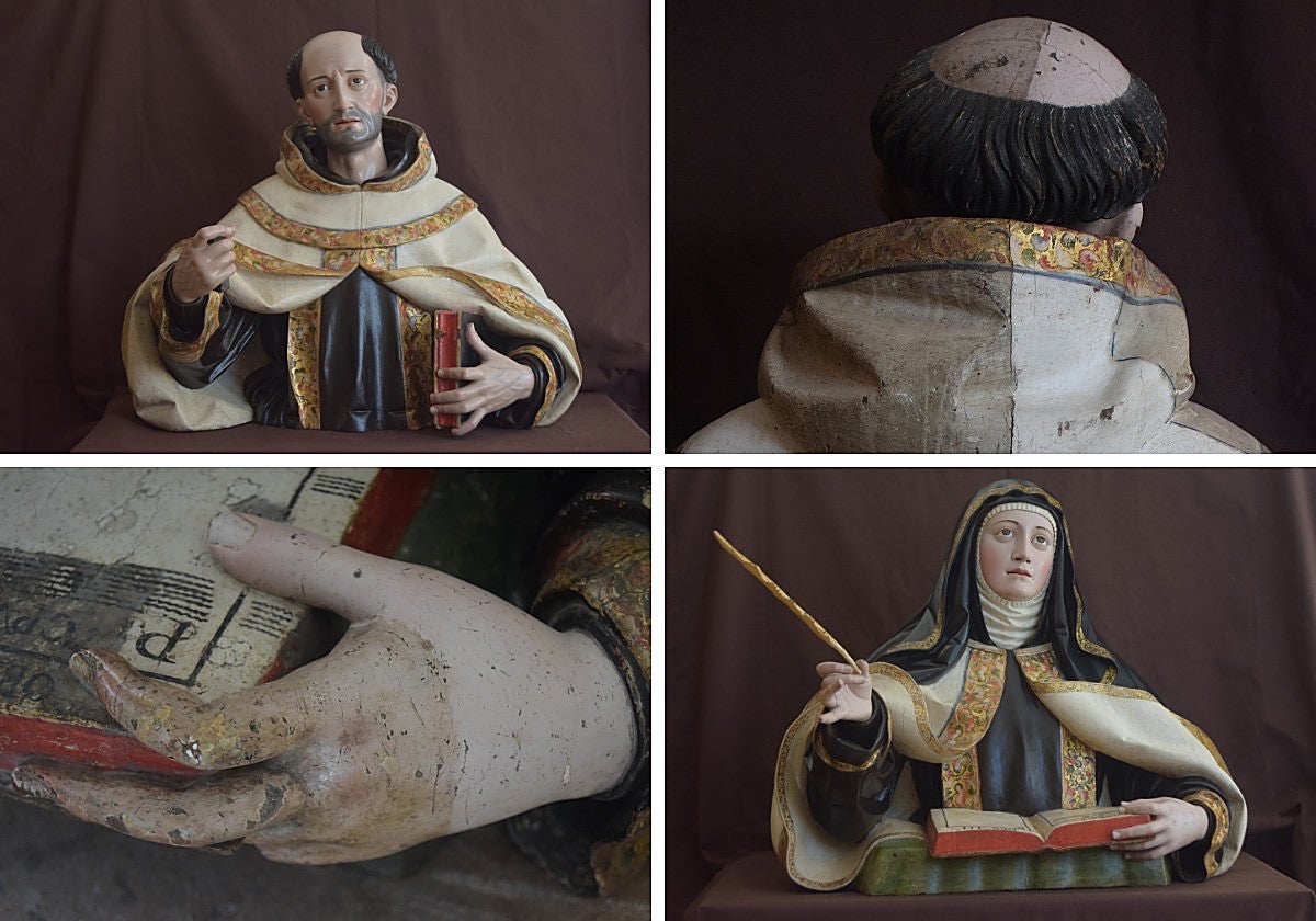 El antes y después de dos valiosas esculturas que un pueblo de Salamanca conserva del siglo de Oro