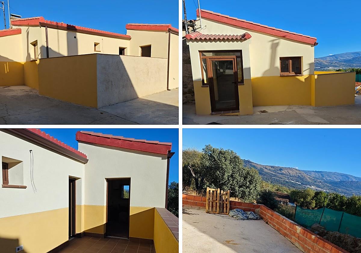 Exterior de la casa y vistas desde la finca.