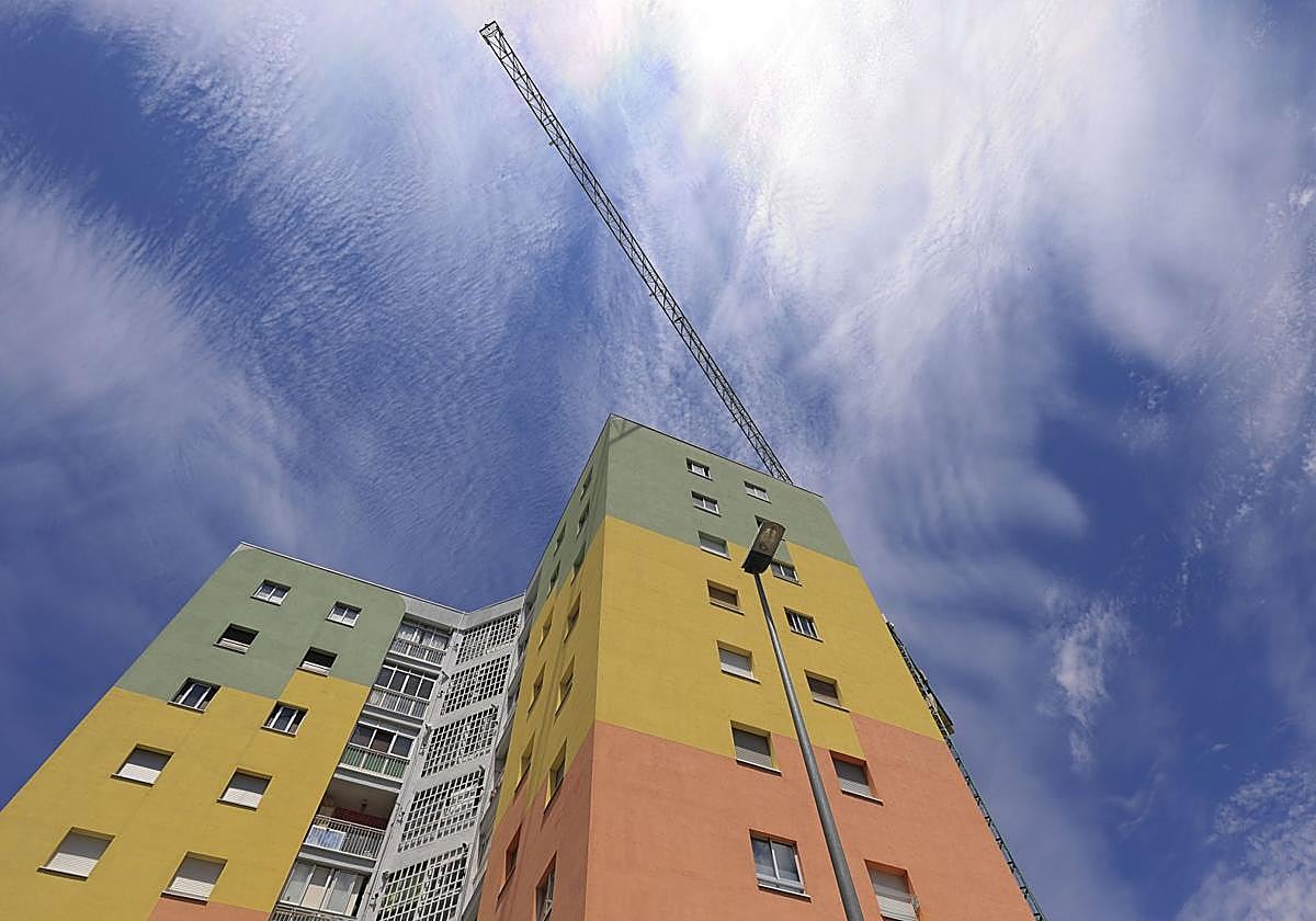 Construcción de un edifico en Salamanca.