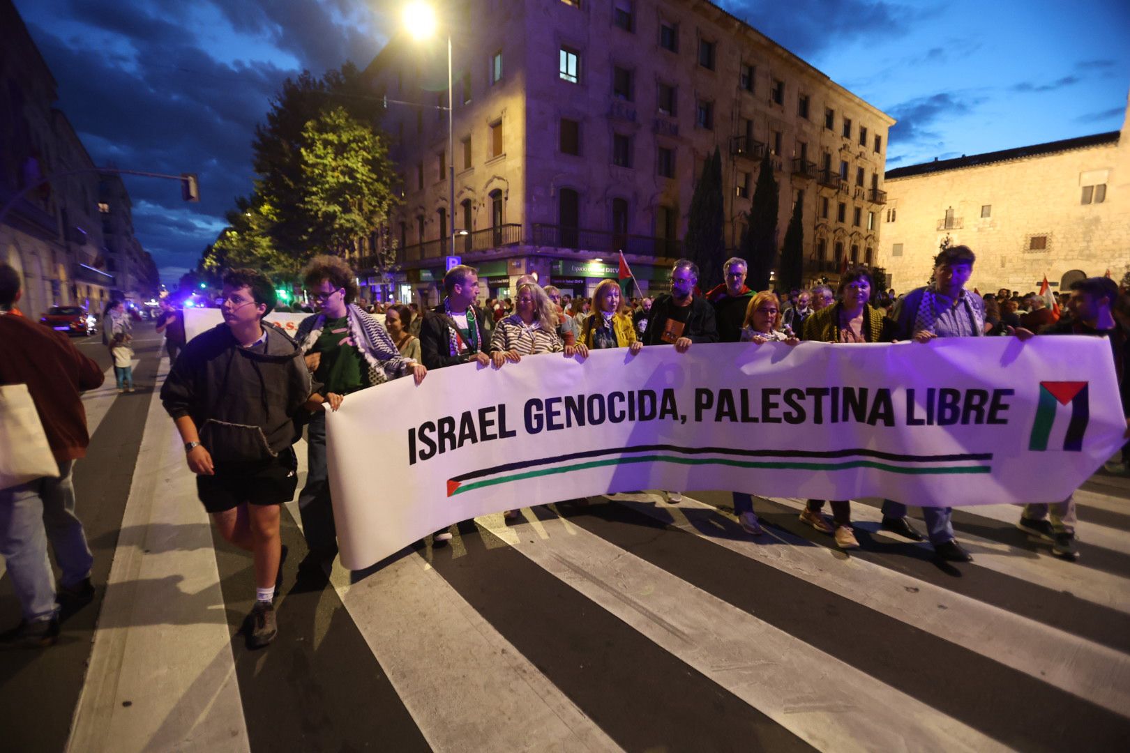 Salamanca vuelve a salir a la calle por una Palestina libre