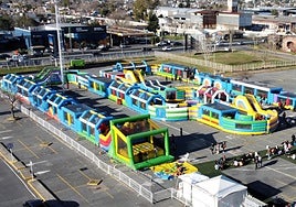 Un impresionante circuito hinchable llega a Salamanca