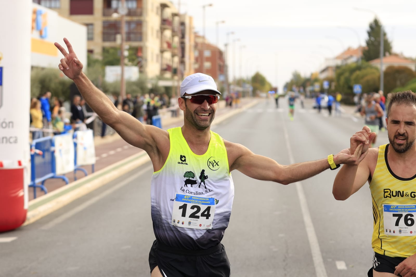 Jesús Prieto y Sandra Santamaría vencen en la Media Maratón Diputación de Salamanca