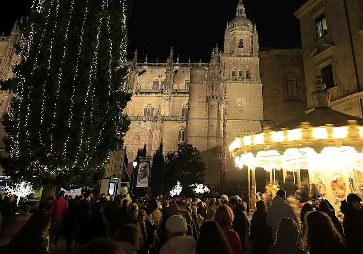 Carrusel en la Plaza de Anaya de Salamanca.