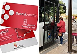Tarjeta física Buscyl y usuarios del transporte público.