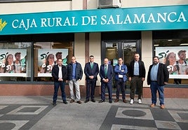 Representantes de Caja Rural de Salamanca y de asociaciones agrarias.
