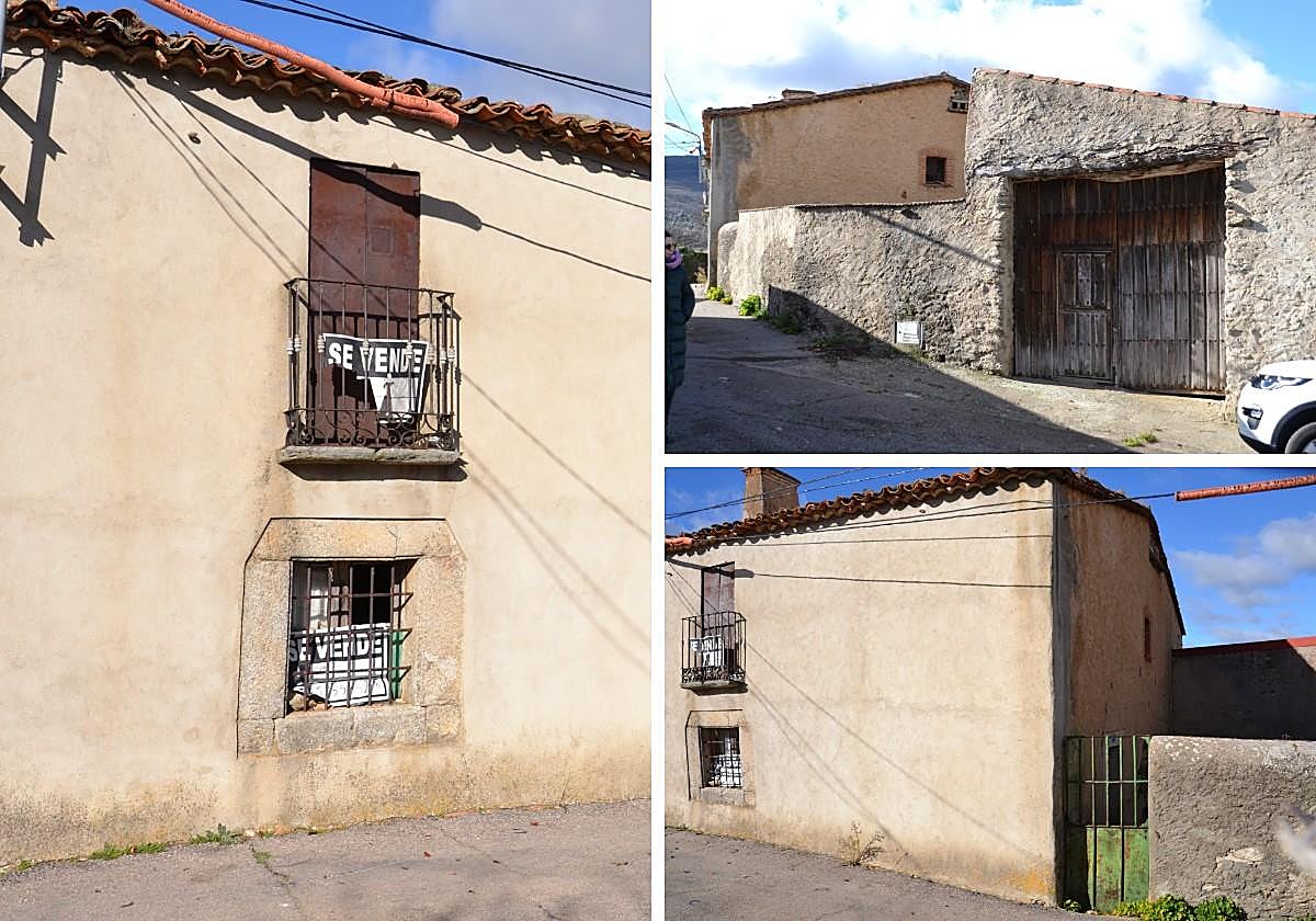 Fachada principal, garaje y patio anexo de la viviendas en venta.