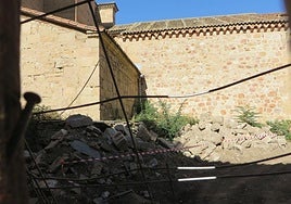 Obras de derribo en el interior .del Convento de la Anunciación