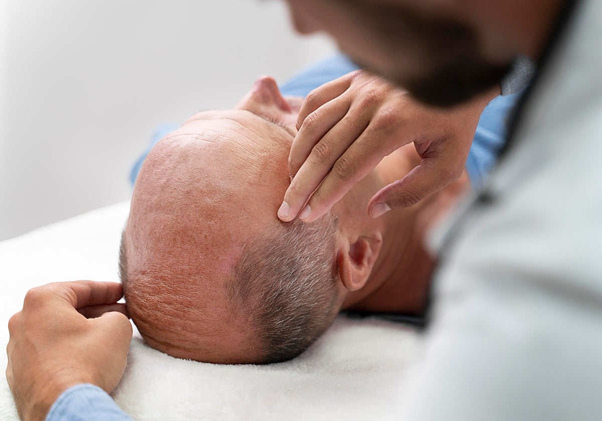 Paciente en una visita médica