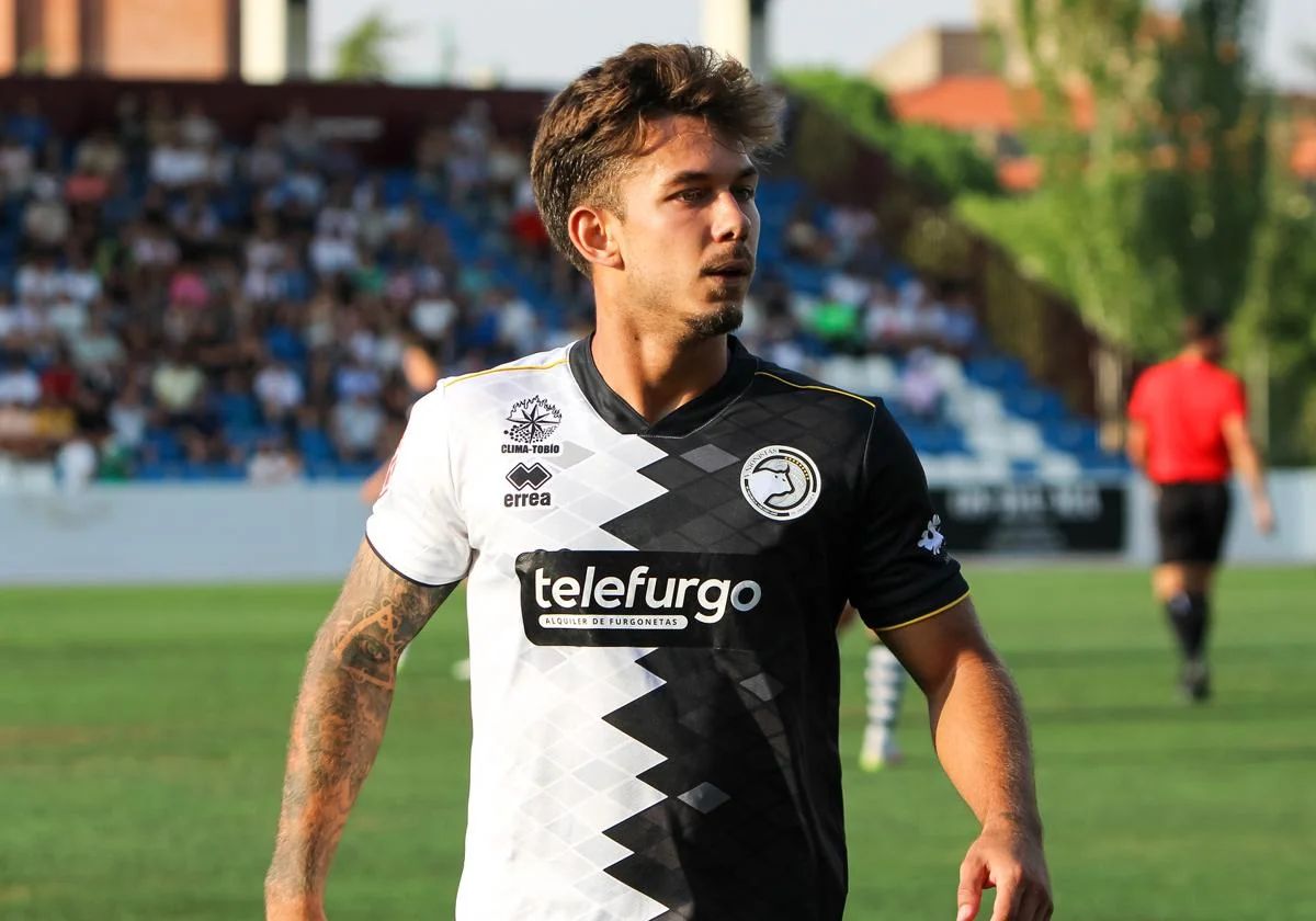 Palmero, con la camiseta de Unionistas.