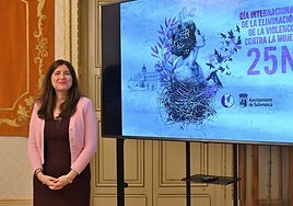 Miryam Rodríguez, en la presentación de actividades por el Día Internacional de la Eliminación de la Violencia contra la Mujer.