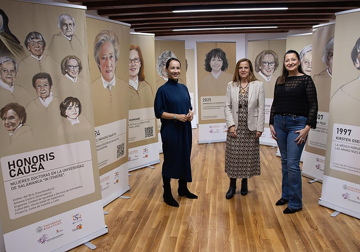 La exposición 'Honoris causa: mujeres doctoras en la USAL' permanecerá abierta al público hasta el 28 de noviembre en la Fonda Veracruz.