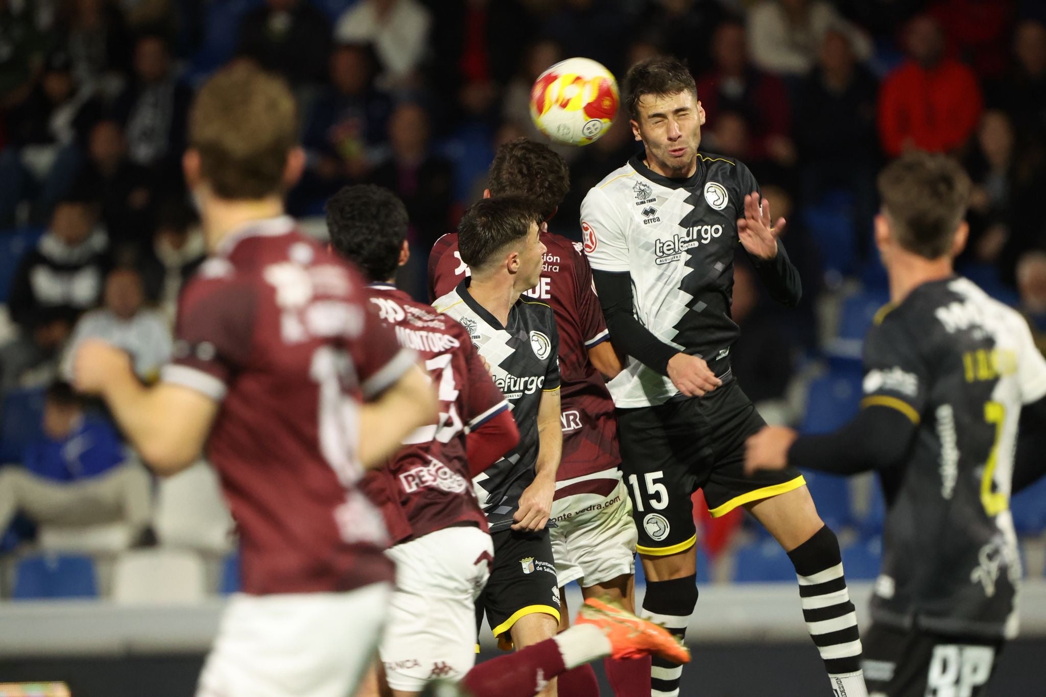 El partido entre Unionistas y Pontevedra, en imágenes