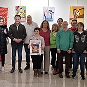 El Espacio Joven acoge durante el mes de noviembre la exposición de las obras creadas por los usuarios del taller de artes plásticas y visuales de la Fundación Aviva.