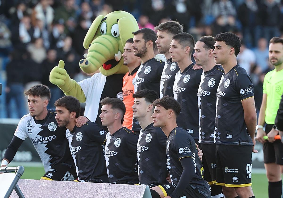 Once inicial de Unionistas de Salamanca ante el Pontevedra
