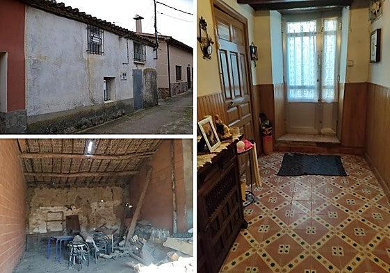 Exterior, leñera y acceso a la vivienda en venta.