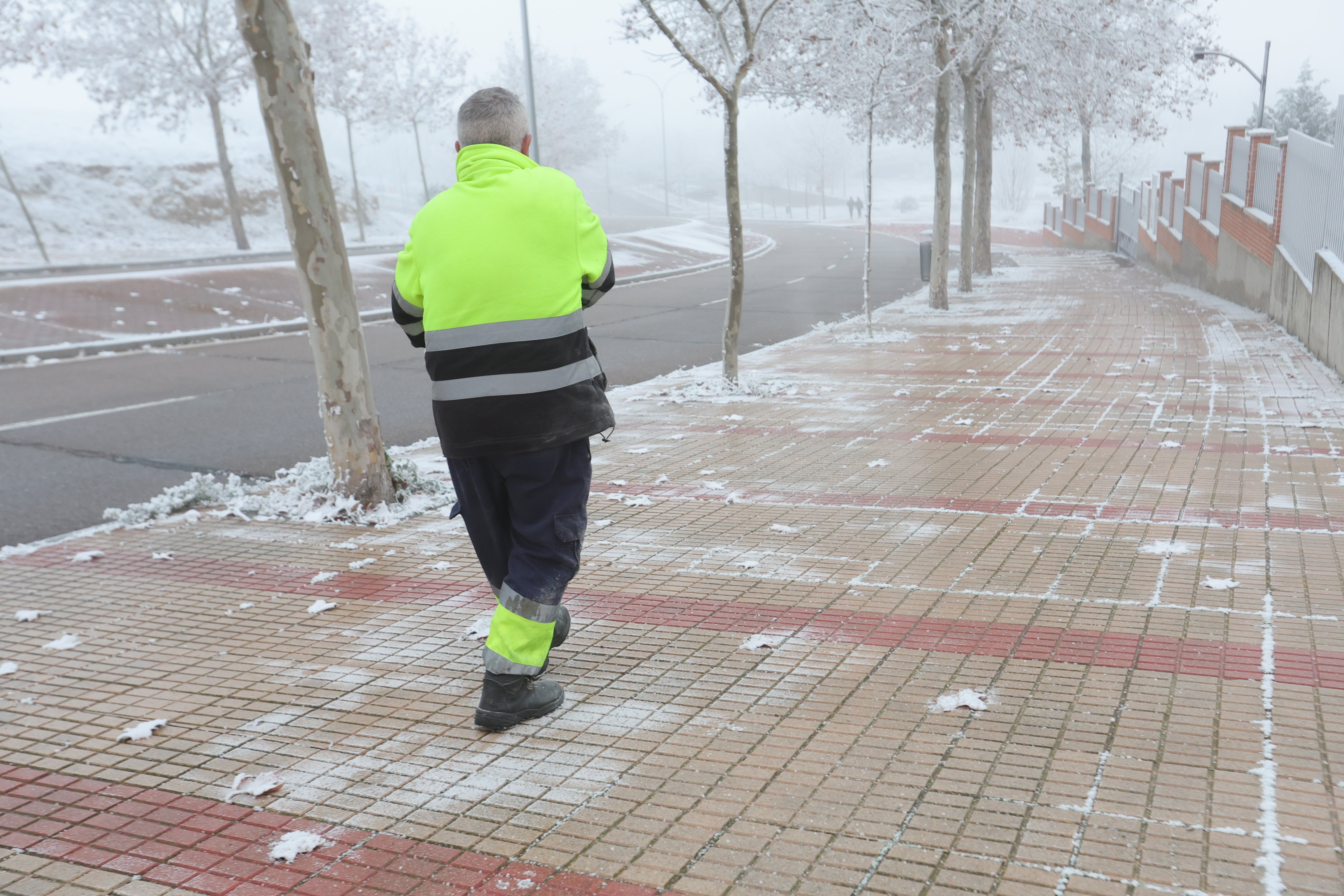 Helada en invierno de 2024 en la capital charra