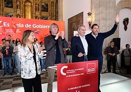 El PSOE celebra una mesa debate en Salamanca con Óscar Puente, José Luis Rodríguez Zapatero y Carlos Martínez.