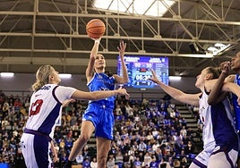 Imagen del partido de este domingo ante Gernika