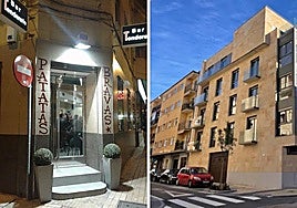 El edificio original y el proyecto de nueva construcción.