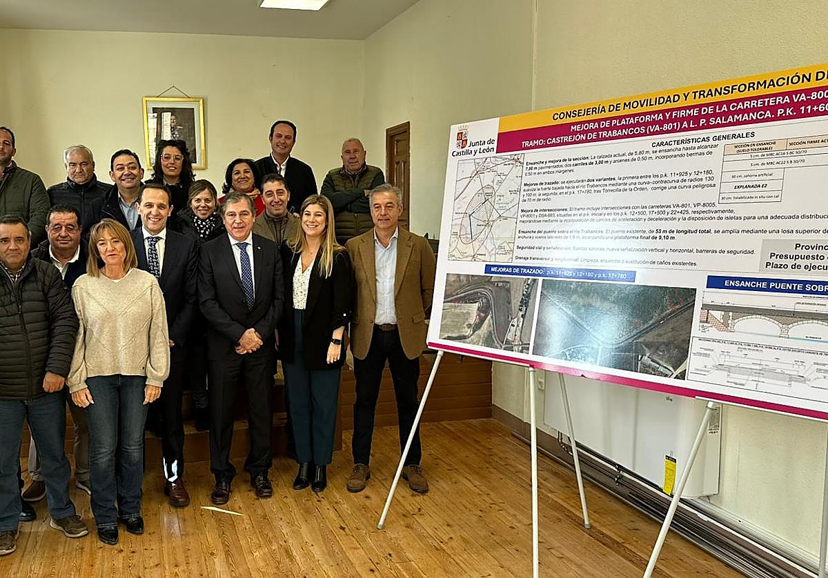 La carretera que se transformará para facilitar la movilidad de servicios entre Valladolid y Salamanca