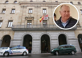 Audiencia de Salamanca y, arriba, Julián Martín