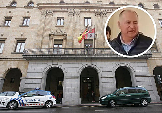 Audiencia de Salamanca y, arriba, Julián Martín