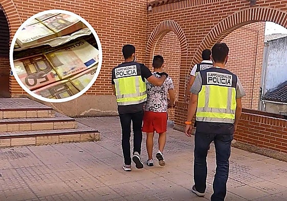 Detención del líder de la banda en 2020, imagen de la Policía Nacional.