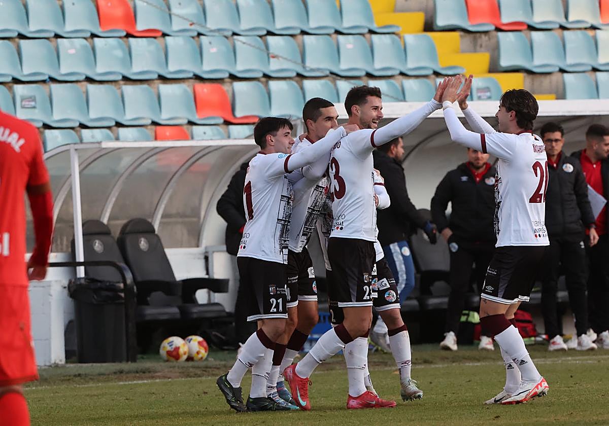 El Salamanca CF UDS en el último partido en el Helmántico