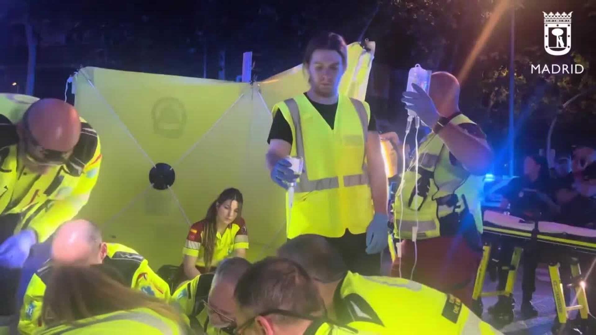 Un joven de 21 años herido de gravedad por arma de fuego en Madrid