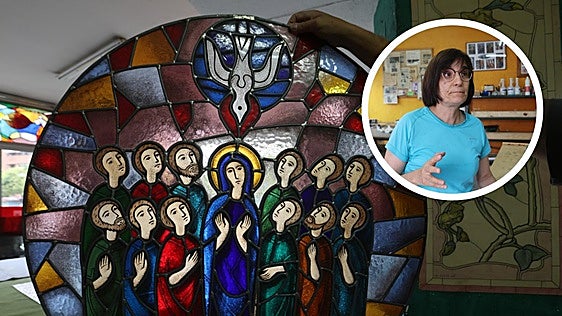 El taller de vidrieras único en Salamanca que sobrevive al paso del tiempo: «Somos unos luchadores»