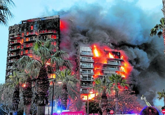 Der Brand des erst 2009 fertiggestellten Gebäudekomplexes in Valencia am 22. Februar forderte zehn Menschenleben.