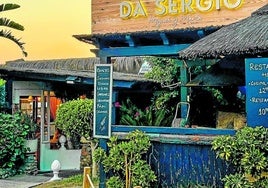 Sonniger Winter im Strandrestaurant Da Sergio